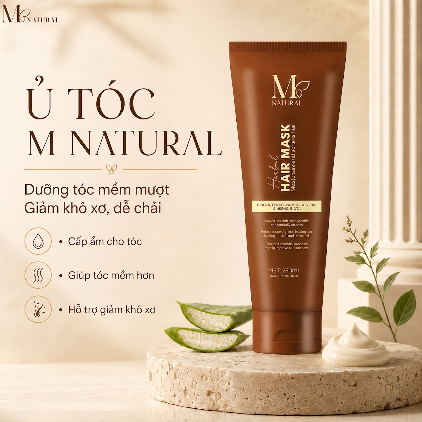 Hấp ủ tóc thảo dược M Natural