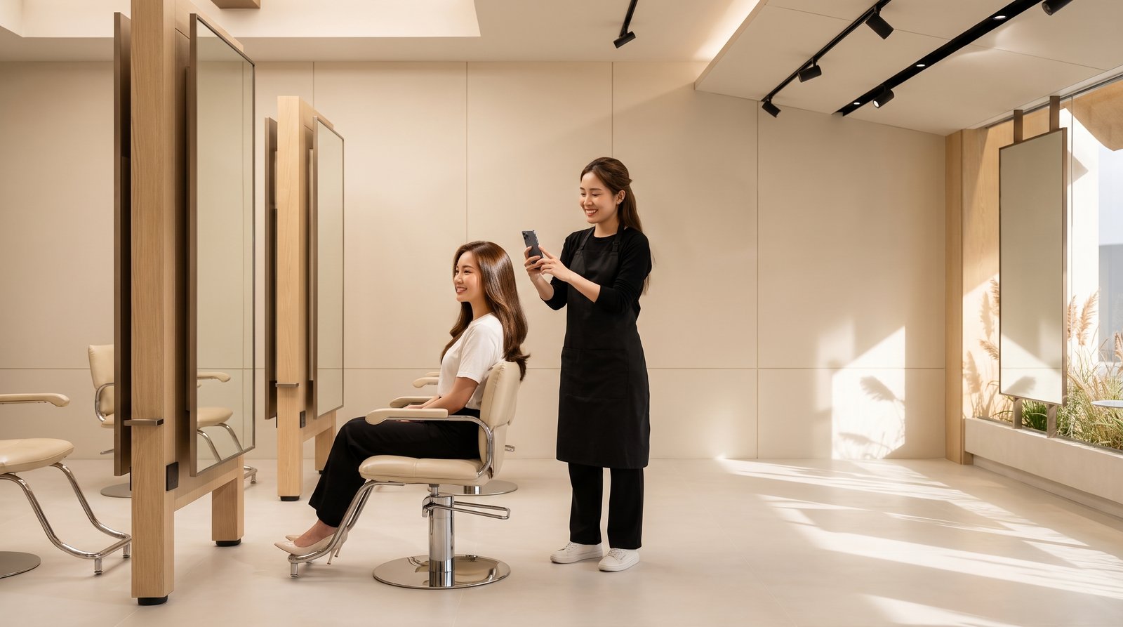 Stylist Việt chụp ảnh khách để đăng Instagram thu hút khách mới