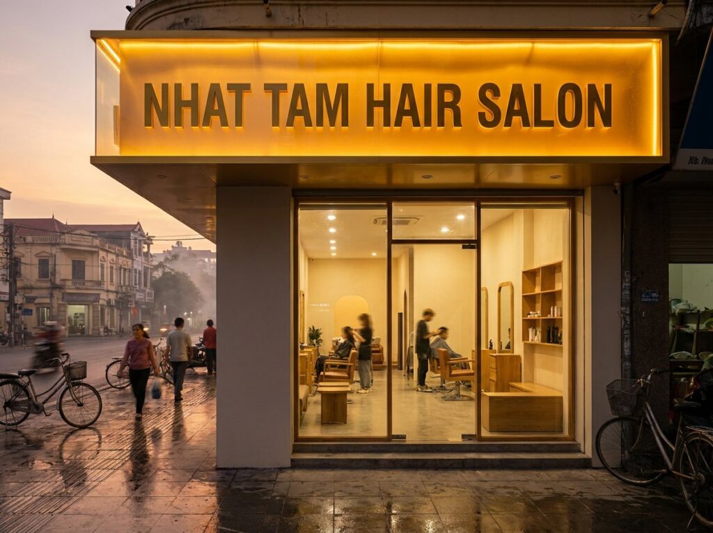 Không gian Nhật Tâm Hair Salon chi nhánh Hải Phòng