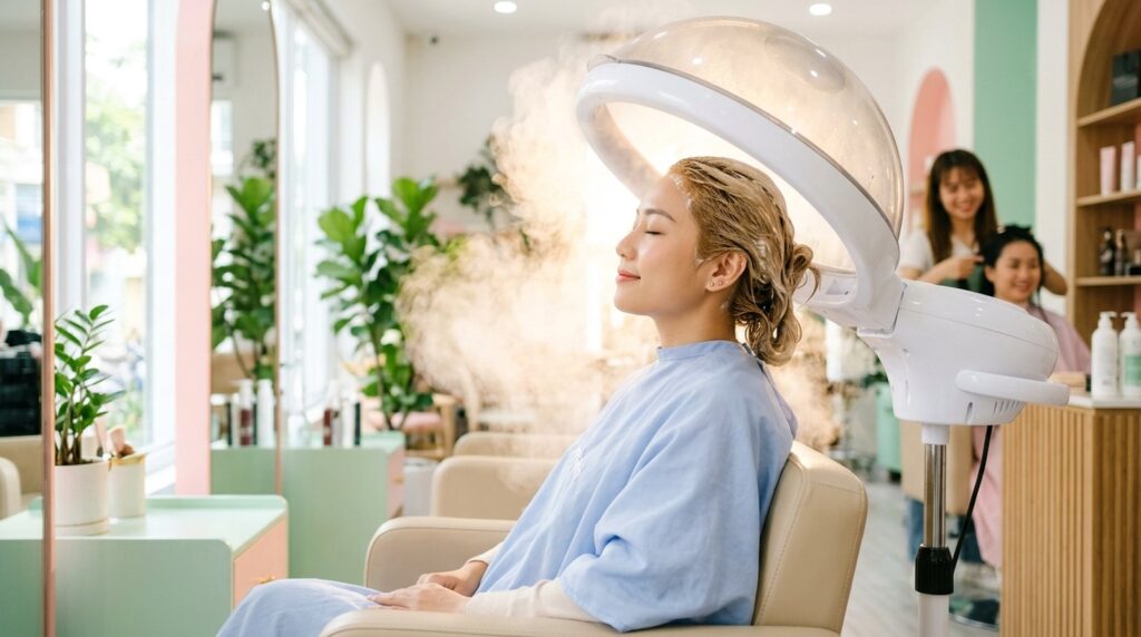 Hấp Collagen Cho Tóc Nhuộm: 5 Bước Chuẩn Salon (Tự Làm)