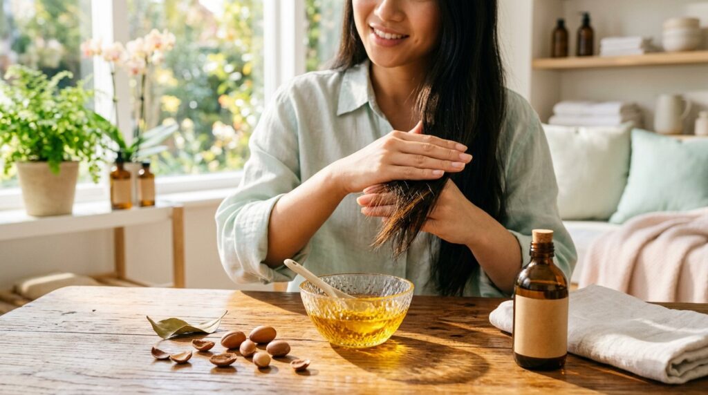 Mặt Nạ Argan Oil Cho Tóc Khô Xơ: Hướng Dẫn Tự Làm