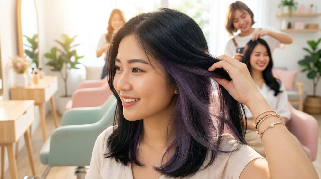 Nhuộm Hidden (Tóc Giấu) 2026: Bí Quyết Đẹp Kín Đáo