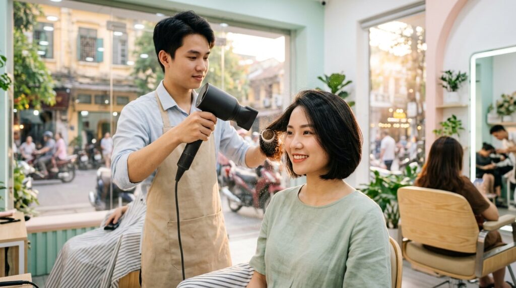 Salon Tóc Gần Chợ Cửa Nam Hà Nội: Đi Bộ 15 Phút Là Tới