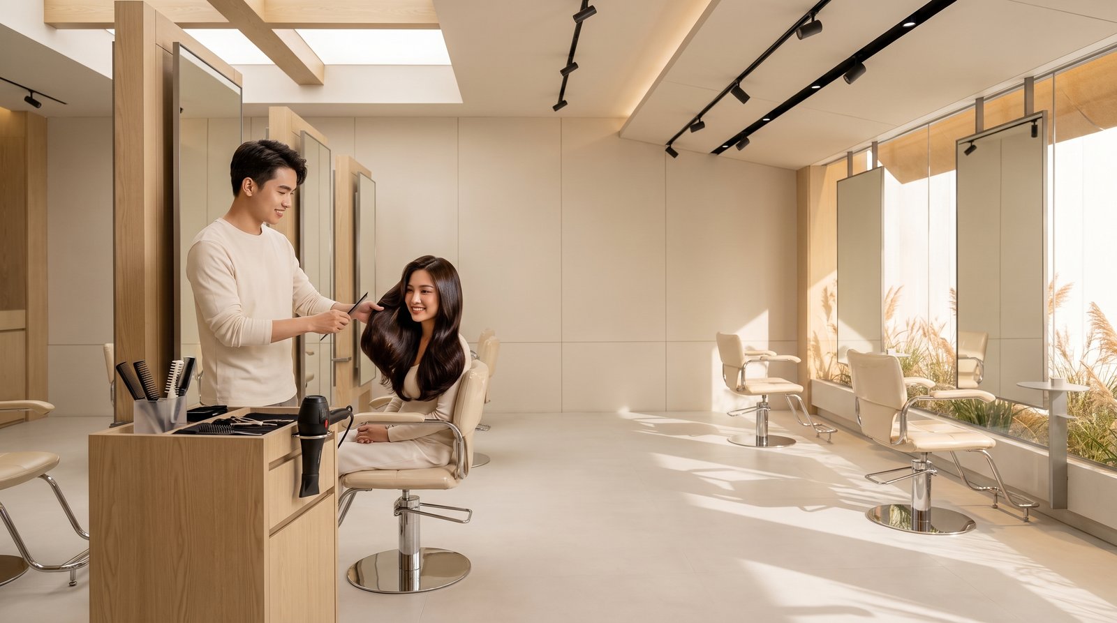 Chuẩn bị dụng cụ gọn gàng giúp tối ưu thời gian cắt cho stylist