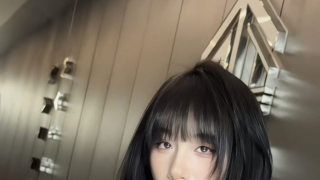 Tóc mái mưa dài ngang cằm sau vài tháng nuôi tại Nhật Tâm Hair Salon