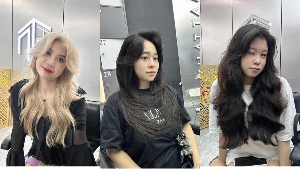 Tóc nữ dài bao nhiêu cm thì uốn được: ba mẫu tóc uốn sóng của khách nữ tại Nhật Tâm