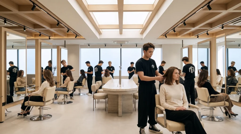 A first hair consultation at the Nhat Tam salon in Hanoi